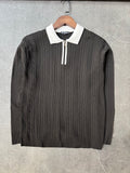 Fermuarlı Polo Yaka Triko 158