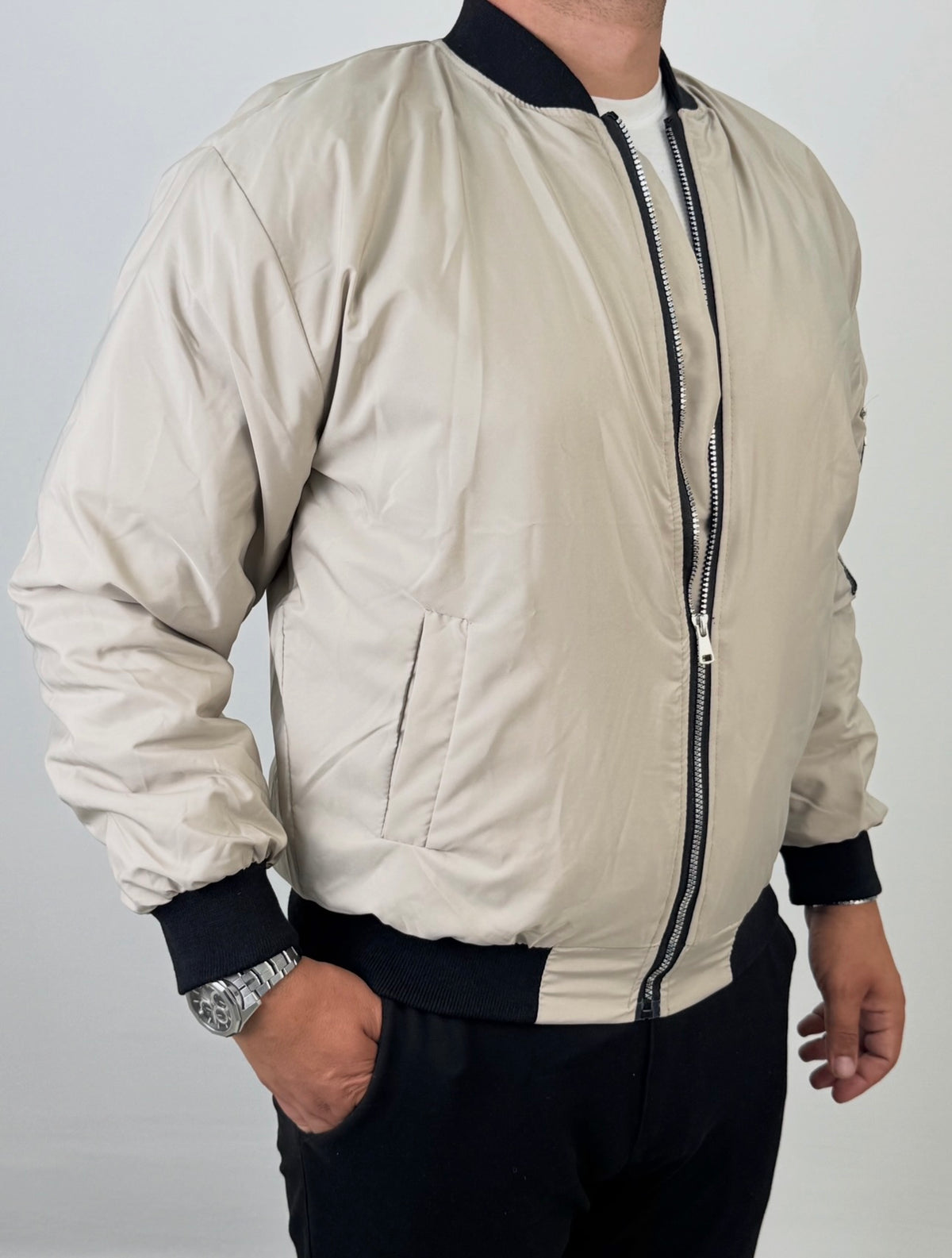 Bomber Ceket Krem Mk26