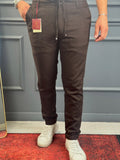 PAMUK KETEN PANTOLON KAHVERENGİ MK121